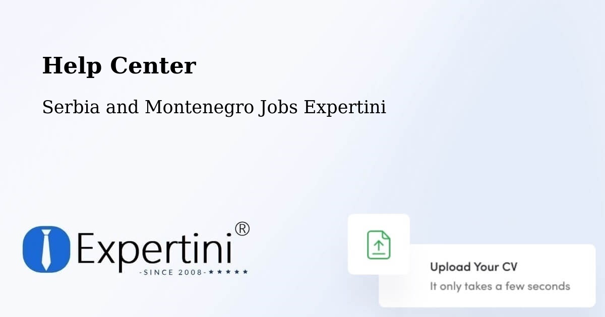 Help Center – Cumberland - Serbia and Montenegro Jobs Expertini