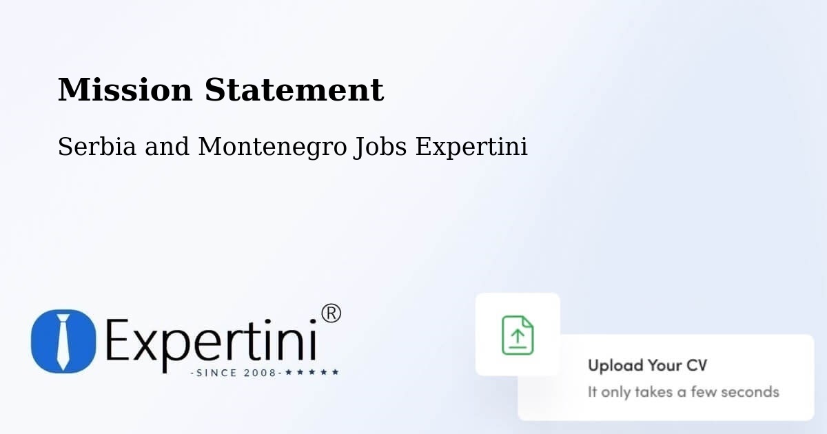 Corporate Mission – Cumberland - Serbia and Montenegro Jobs Expertini