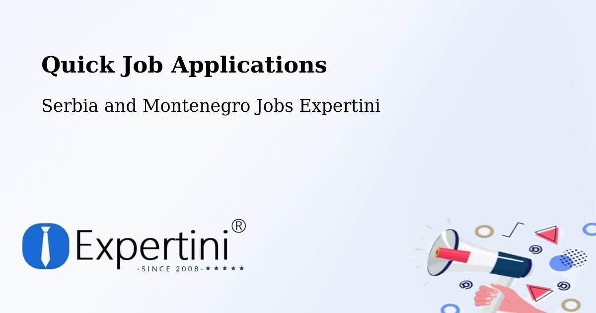 Quick Apply Feature – Cumberland - Serbia and Montenegro Jobs Expertini